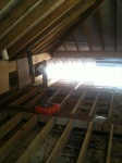 First fix showing sub-floor and structural steels